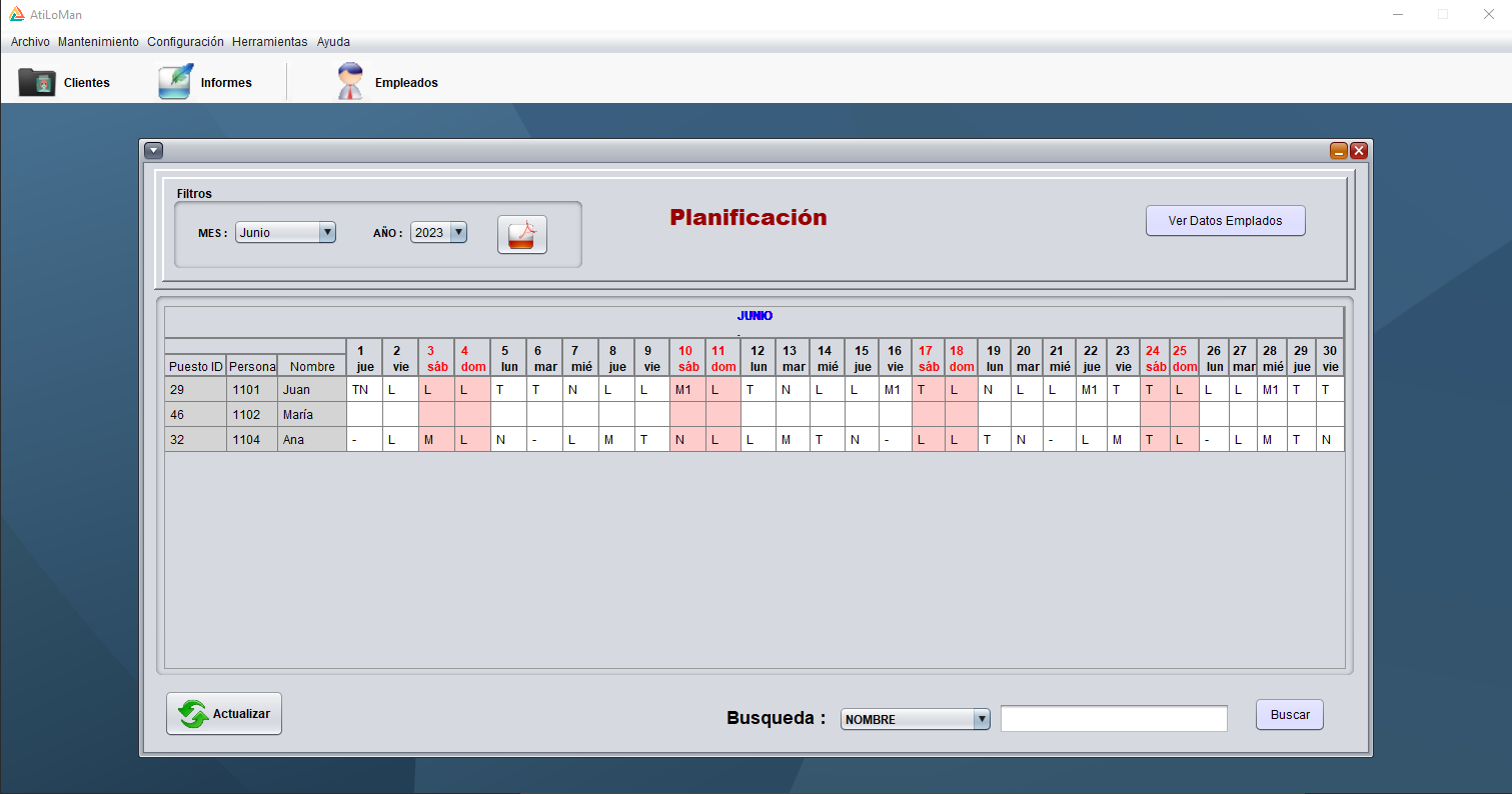 Control de presencia